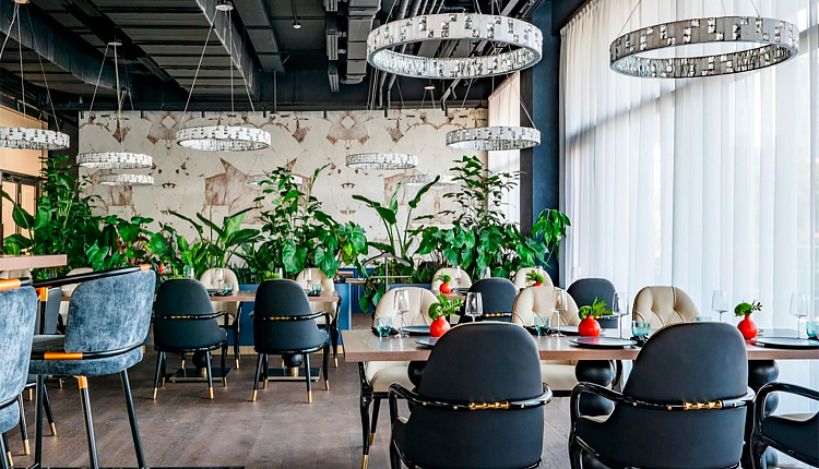 Световой акцент Favourite в интерьере ресторана SHATÉ