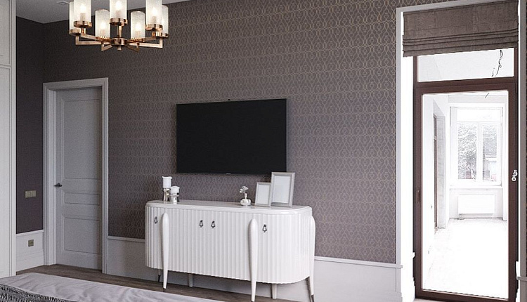 Спальня в современной классике