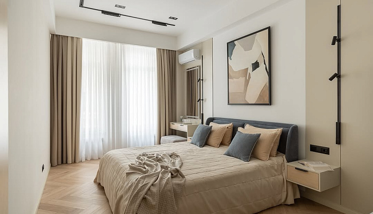 Светильники Favourite в проекте мастер-спальни от RITM METR 