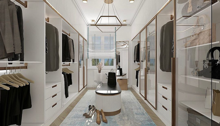 Проект гардеробной от дизайнера @kurvichevairina