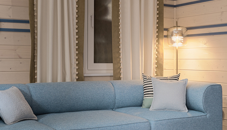 Интерьер гостиной-столовой «Летят Гуси» от дизайнера Мусиной Элины 