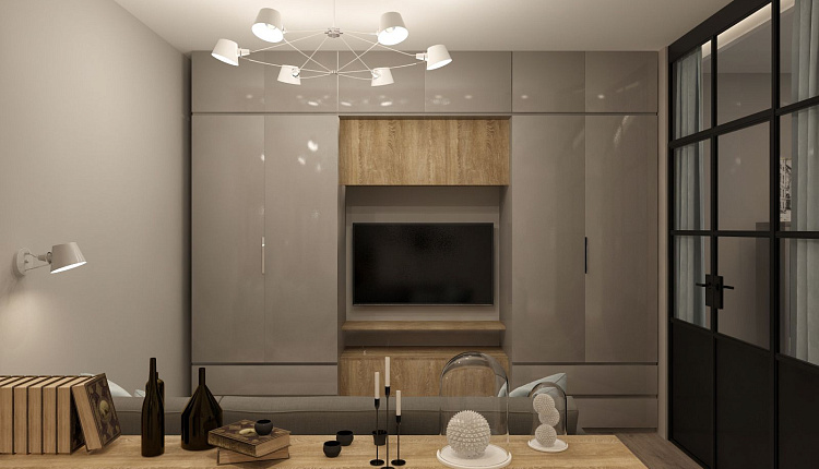 Люстра EIMER отлично вписалась в гостиную проекта @_iren_pochtovaya