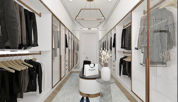 Проект гардеробной от дизайнера @kurvichevairina