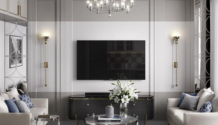 Фрагмент из проекта кухни-гостиной