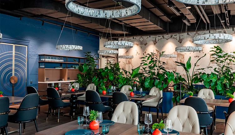 Световой акцент Favourite в интерьере ресторана SHATÉ