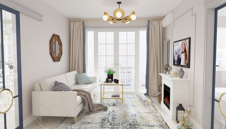 Проект гостиной от Натальи Ратке