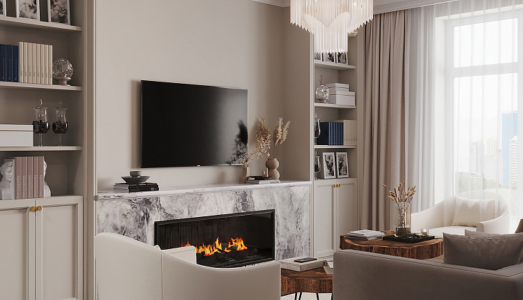 Проект дизайнера Инги Маковецкой - квартира в неоклассическом стиле в Астане