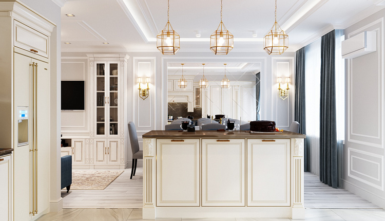 Квартира ЖК "Сердце Каспия", г. Астрахань. Дизайн студия SAPAROVA