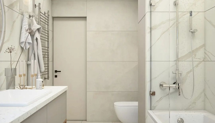 Проект ванной комнаты от студии интерьерного дизайна @zz_interior